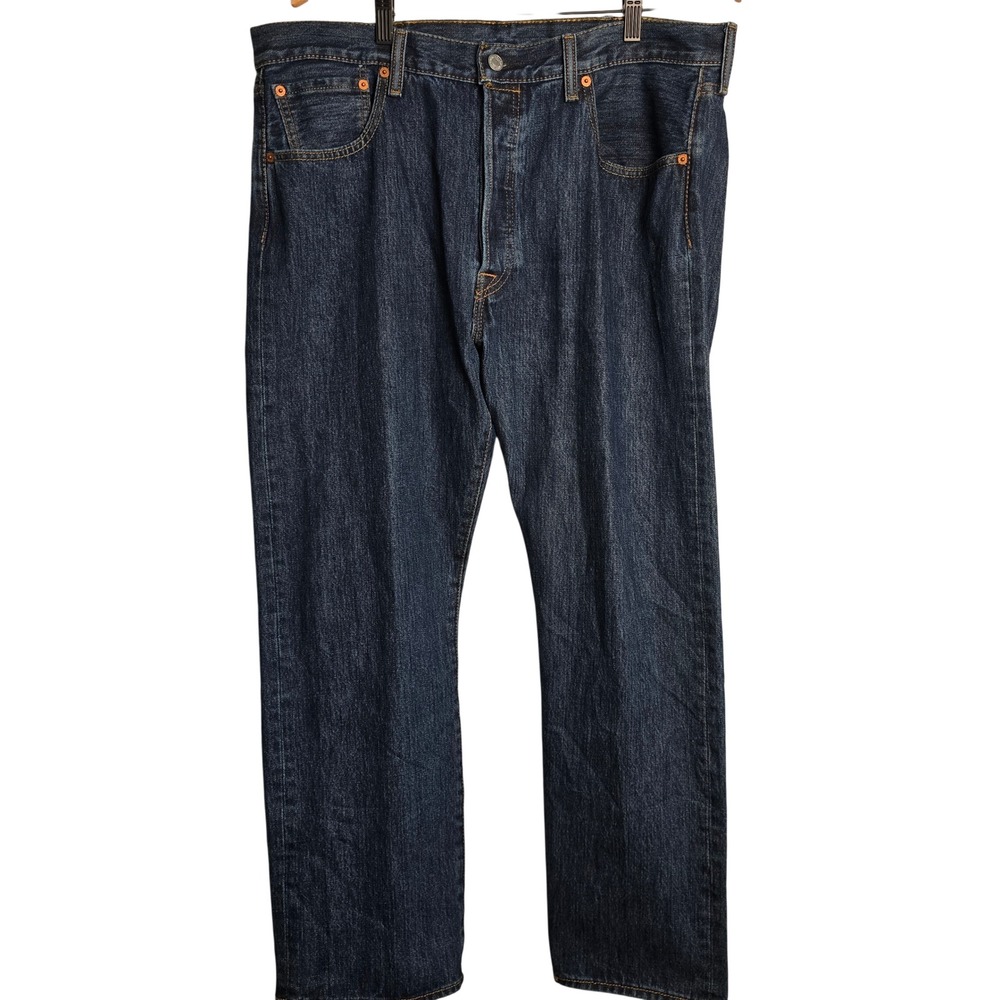 Levi's 501 Original Fit Jeans‎ Dark Wash Button Fly Mens W38 L29